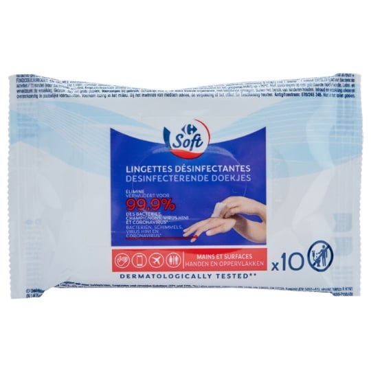 Lingettes Désinfectantes CARREFOUR SOFT