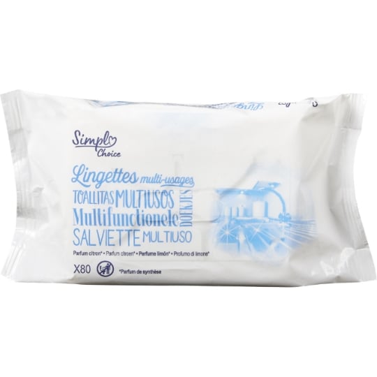 Lingettes Multi-Usages Citron SIMPL