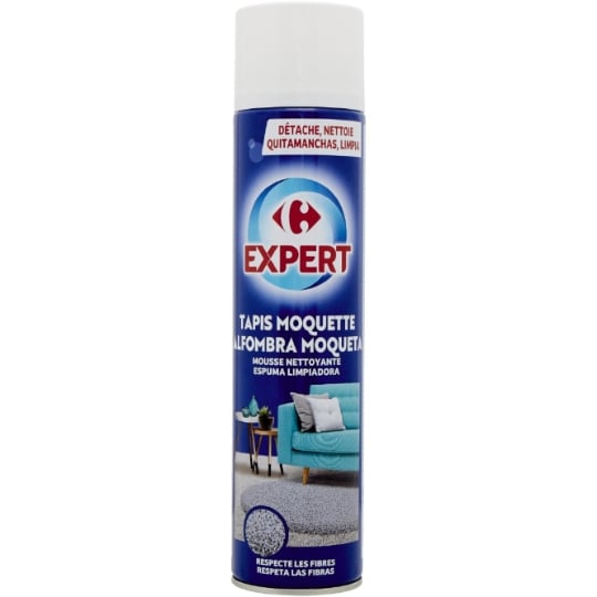 Mousse nettoyante Détache Nettoie Tapis Moquette CARREFOUR EXPERT