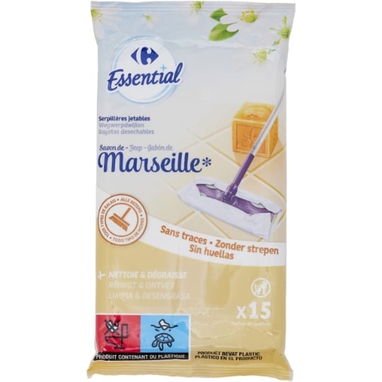 Lingettes Savon de Marseille CARREFOUR ESSENTIAL