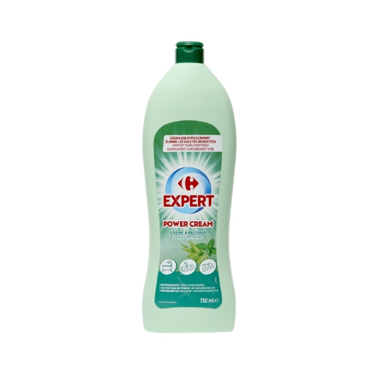 Crème récurante Multi-Usages Dégraissant Nettoie sans Rayer Menthe et Eucalyptus Avec Particules Nettoyantes CARREFOUR EXPERT