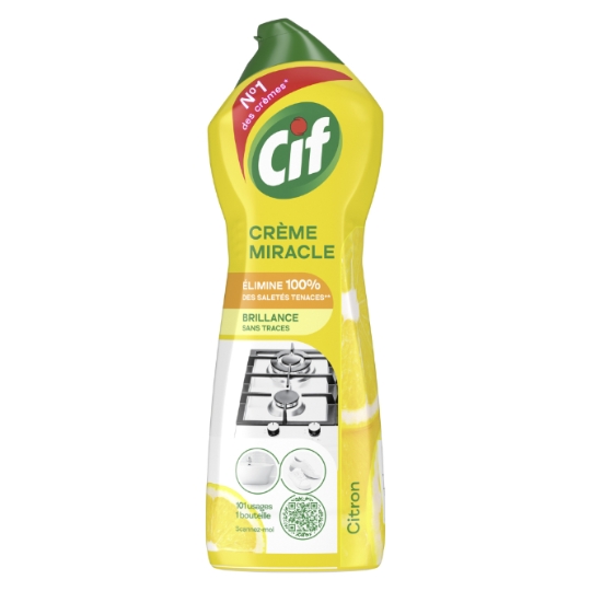 Crème Miracle Brillance Anti-traces Citron CIF