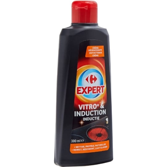 Nettoyant Crème Vitrocéramique et Induction Dégraissant CARREFOUR EXPERT