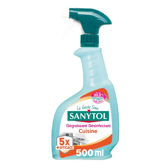 Nettoyant Ménager Dégraissant Désinfectant Cuisine Citron SANYTOL