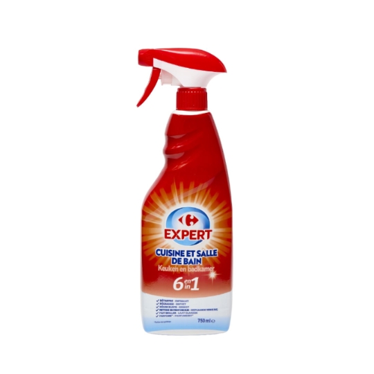 Spray nettoyant détartre, dégraisse et nettoie en profondeur CARREFOUR