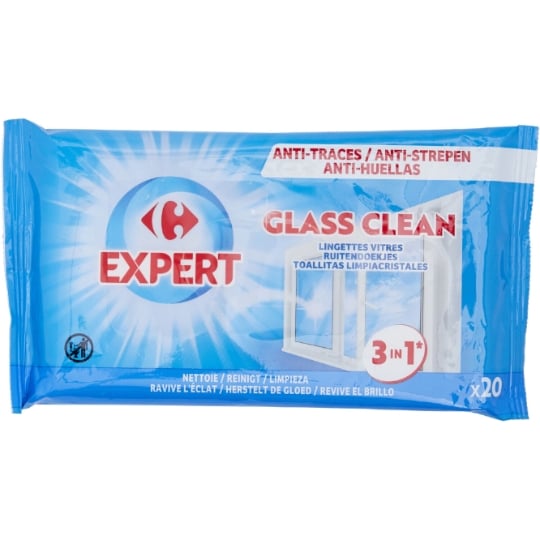 Lingettes Vitre Triple Action CARREFOUR EXPERT