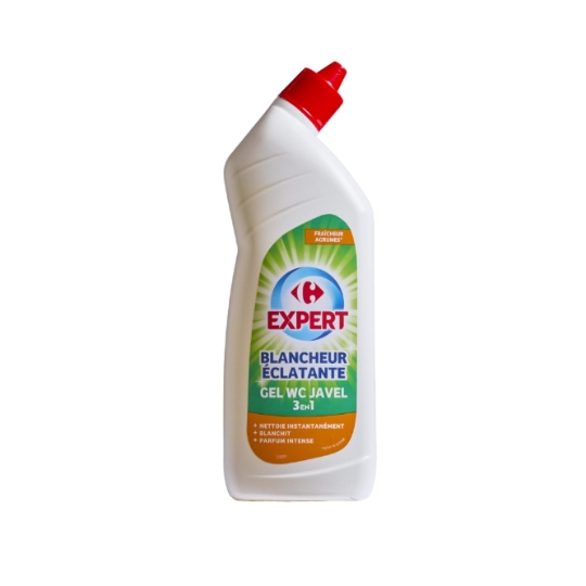 Gel WC 3en1, blancheur éclatante et fraîcheur agrumes CARREFOUR EXPERT