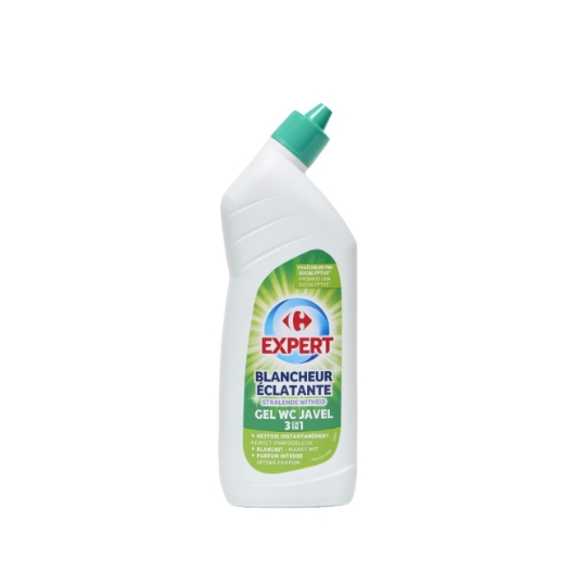 Gel WC Javel Blancheur Eclatante 3en1 Fraîcheur Pin Eucalyptus CARREFOUR EXPERT
