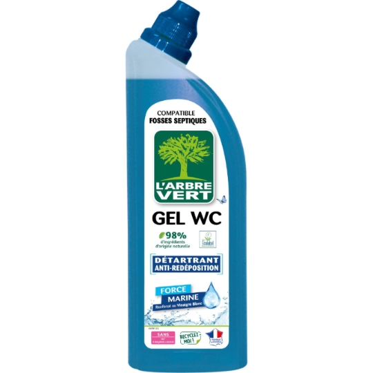 Gel WC Détartrant Anti-Redéposition Force Marine L'ARBRE VERT