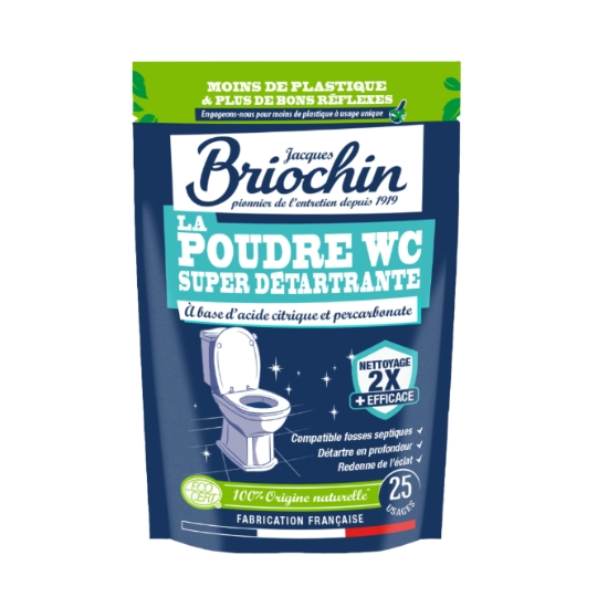 Poudre WC Super Détartrante Poudre Effet Effervescent BRIOCHIN