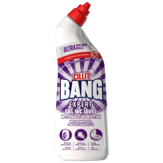 Gel WC Surpuissant Javel Ultra Désinfectant CILLIT BANG