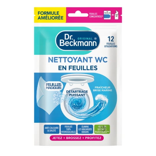 Nettoyant WC en Feuilles Fraîcheur Brise Marine DR BECKMANN