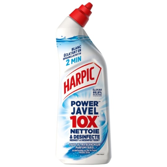 Gel WC Désinfectant Power Javel Ultra Blancheur Frais HARPIC