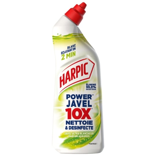 Gel WC Désinfectant Power Javel Ultra Blancheur Agrumes HARPIC