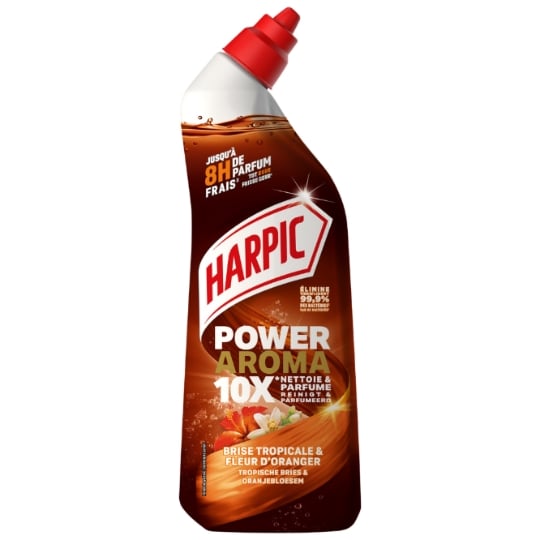 Gel WC Nettoie et Parfume Brise Tropicale Fleur D'oranger Power Aroma HARPIC