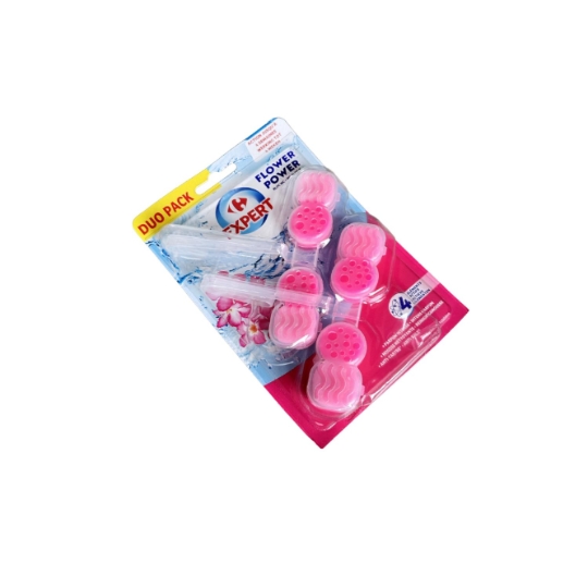 Bloc WC mousse nettoyante, parfum intense et action jusqu'à 4 semaines Carrefour