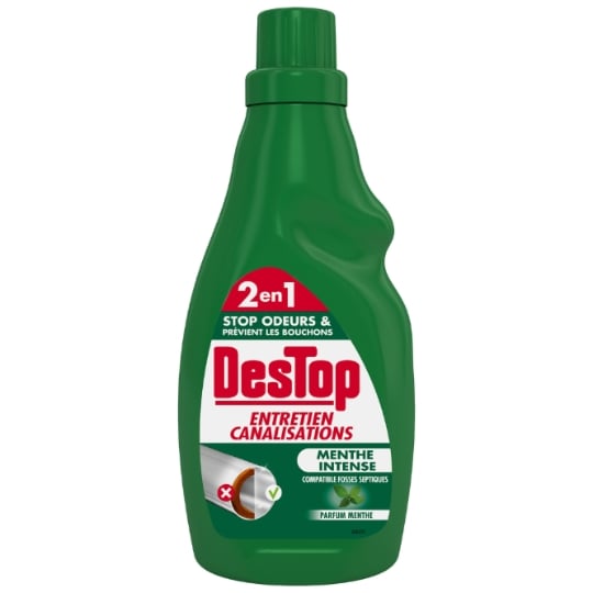 Gel entretien canalisation Fosse Septique Menthe DESTOP