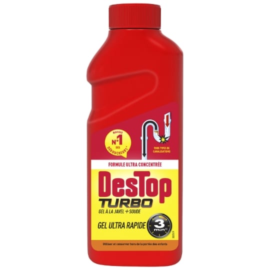 Déboucheur Surpuissant Gel Turbo DESTOP