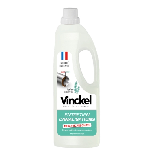 Entretien Canalisations avec Bicarbontate Parfum Eucalyptus VINCKEL