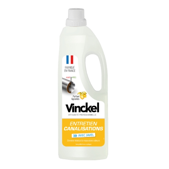 Entretien Canalisations avec Javel Parfum Agrumes VINCKEL