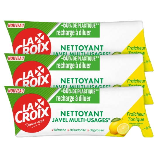 Nettoyant Javel Multi-Usage Fraîcheur Tonique Recharge à Diluer LA CROIX