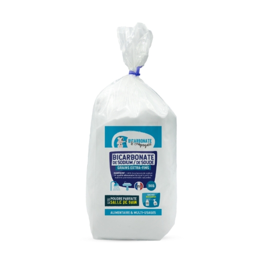 Bicarbonate de soude Multi-usages Alimentaire Granulométrie Extra-Fine Ecocert BICARBONATE & COMPAGNIE