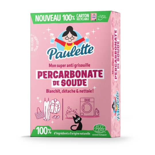 Poudre Linge Anti Grisouille Blanchissant Détachant Nettoyant Percarbonate de Soude Naturel ECO CERT ECODETERGENT PAULETTE