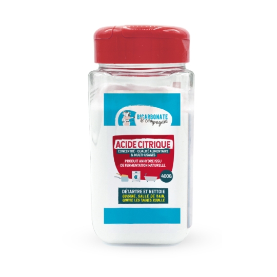 Nettoyant ménager Acide Citrique Cuisine Salle de Bain Détartrant Nettoyant Multi-Usages Produit issu de Fermentation Naturelle BICARBONATE & COMPAGNIE