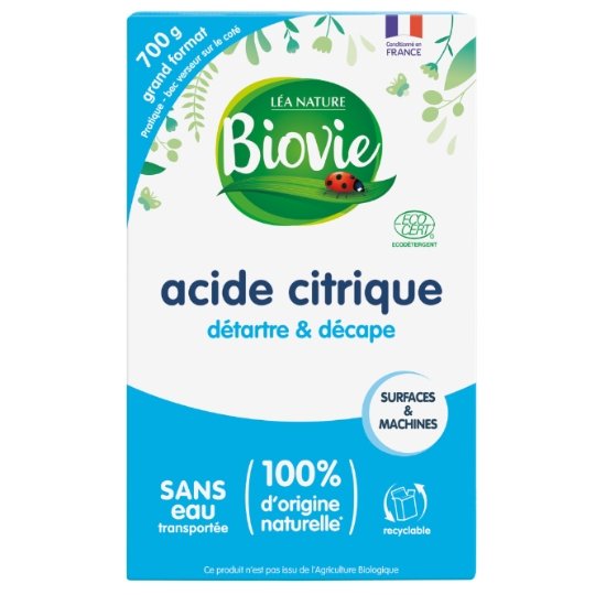 Acide Citrique Multi-Usage Détartrant Dégraissant Ecologique BIOVIE