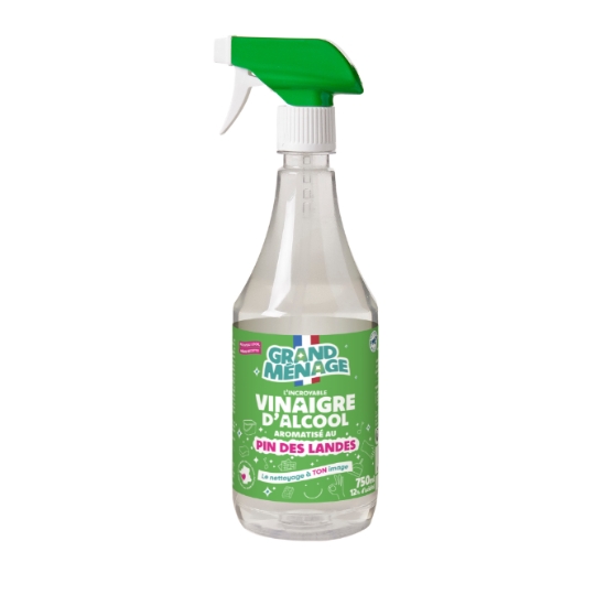 Nettoyant Ménager Multi-Usages Vinaigre d'Alcool Pin des Landes TETE NOIRE