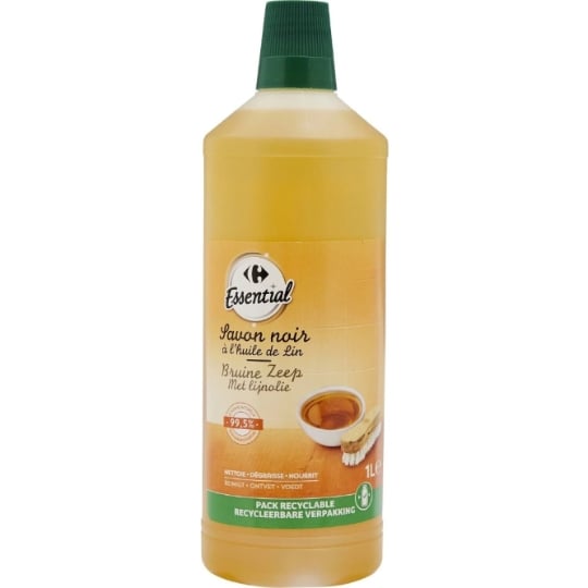 Savon noir A L'huile De Lin Ecocert CARREFOUR ESSENTIAL