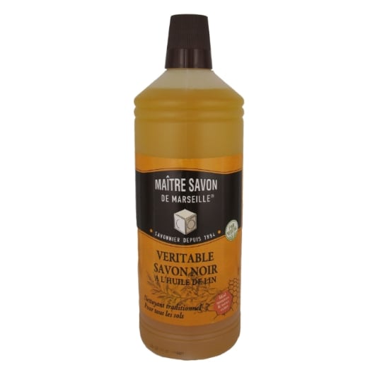 Nettoyant Savon Noir/Huile De Lin MAITRE SAVON