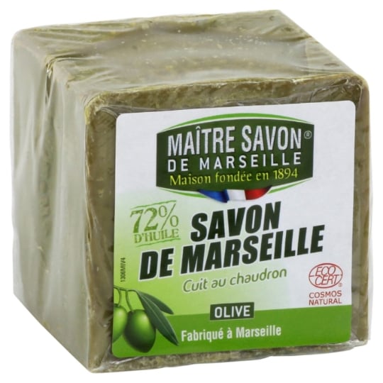 Savon Solide de Marseille Olive Cuit Au Chaudron MAITRE SAVON