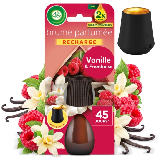 Désodorisant Recharge Automatique Huiles essentielles Brume parfumée Vanille AIR WICK