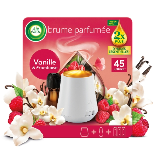 Désodorisant Diffuseur Huiles essentielles Brume parfumée Vanille AIR WICK