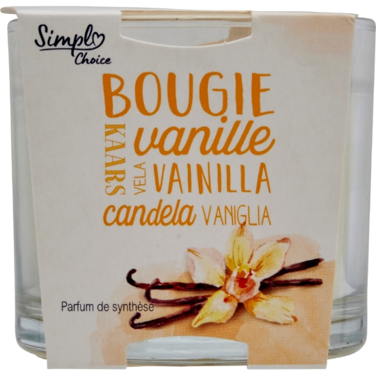 Bougie verre vanille SIMPL