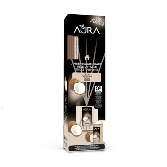Désodorisant Bâtonnets Noix de coco AURA