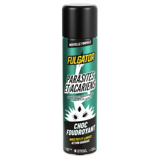 Insecticide Parasites et Acariens Choc Foudroyant Insectes et Larves FULGATOR