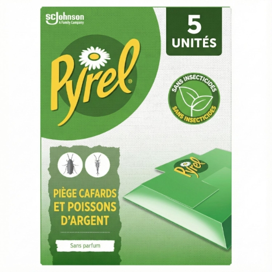 Anti-cafards Piège et Poissons d'Argent Sans Insecticide Ni Parfum PYREL