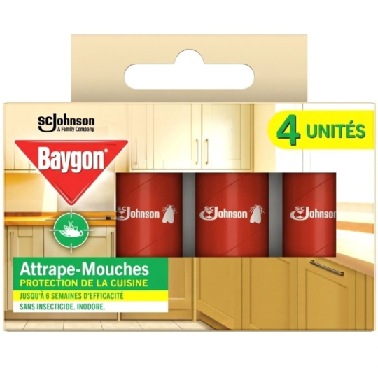 Anti-Mouches Ruban Attrape Mouches Sans Insecticide BAYGON