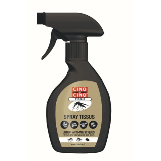 Anti-moustiques Spray Tissu Efficacité Longue Durée CINQ SUR CINQ