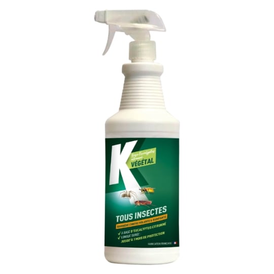 Insecticide Spray Tous Insectes Base Eucalyptus Citroné K VEGETAL