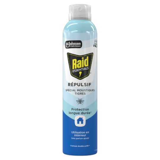 Répulsif Spécial Moustiques Tigres Protection Longue Durée Essentials RAID