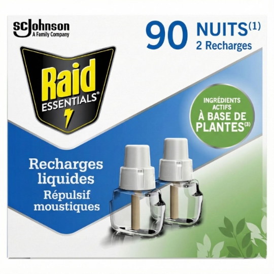 Anti-Moustiques Répulsif Recharge Moustiques RAID