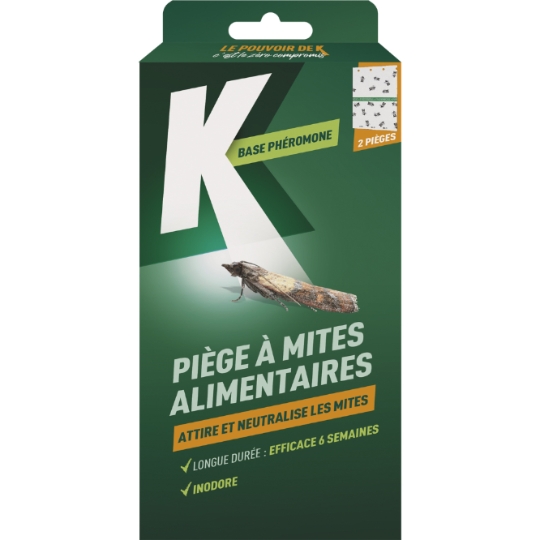 Anti-Mites Piège Attire et Neutralise les Mites Alimentaires K VEGETAL