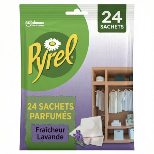 Anti-Mites Sachets Parfumés Fraîcheur Lavande PYREL