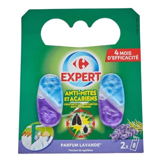 Anti-Mites Crochet Gel Parfum Lavande CARREFOUR EXPERT