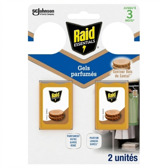 Anti-Mites Gel Parfum Bois de Santal RAID