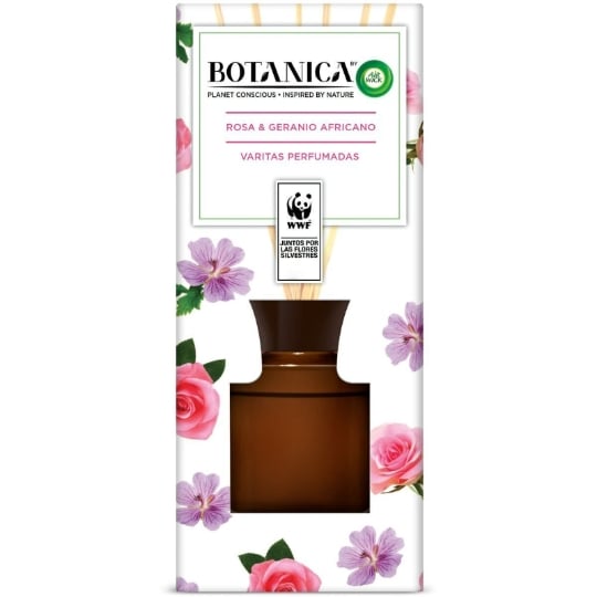Bâtonnets Parfumés Air Wick Botanica Rose Africain Géranium Ingrédients Naturels (80 Ml) AIR WICK