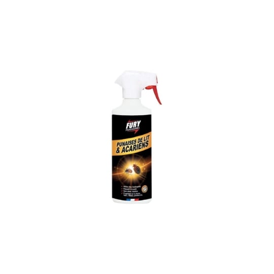 Spray Anti Punaises De Lit Et Acariens Fury Prêt À L’emploi 500 Ml FURY